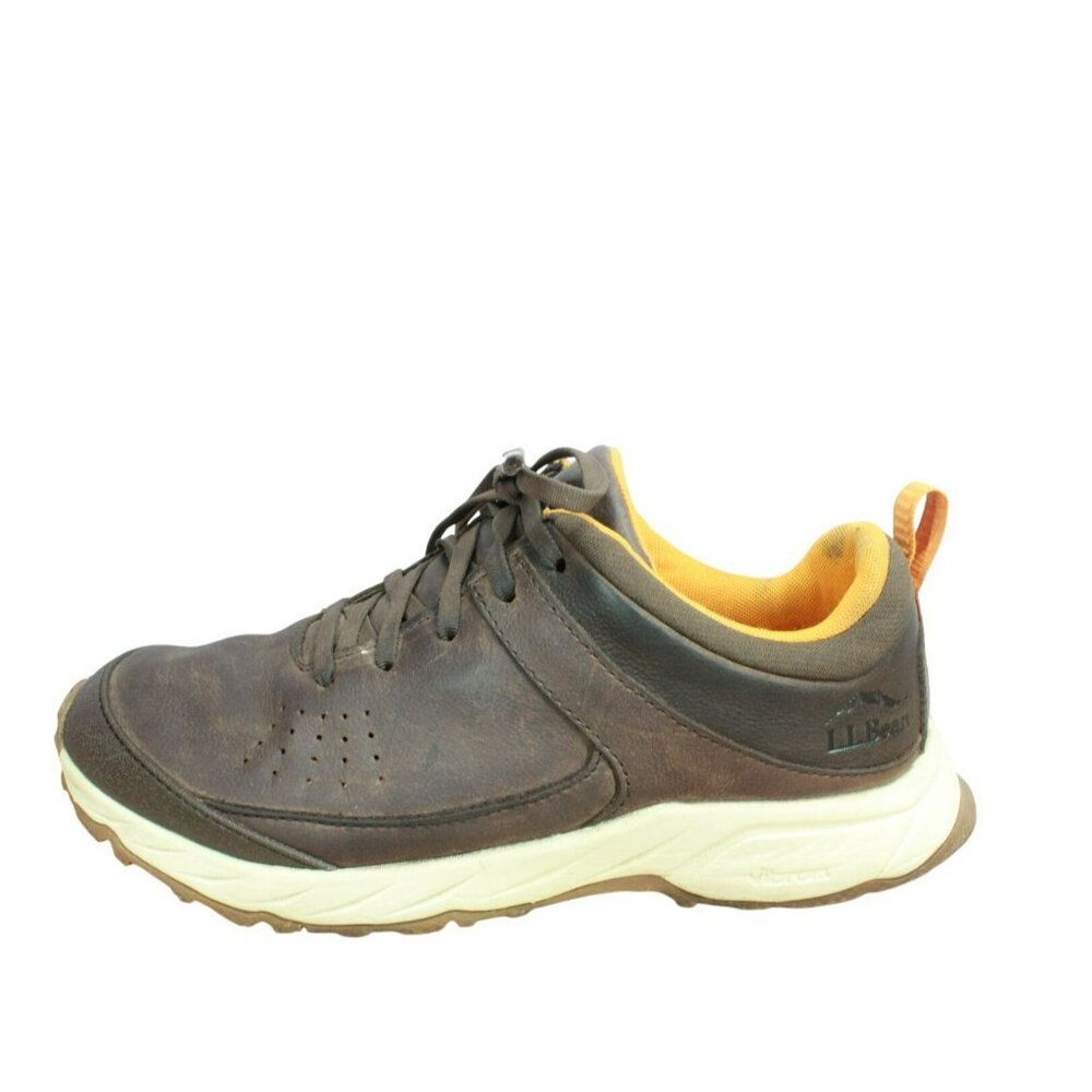 LL Bean Trailfinder Brown Leather Waterproof Rugged Hiking Shoes Size 7 M - Picture 1 of 9